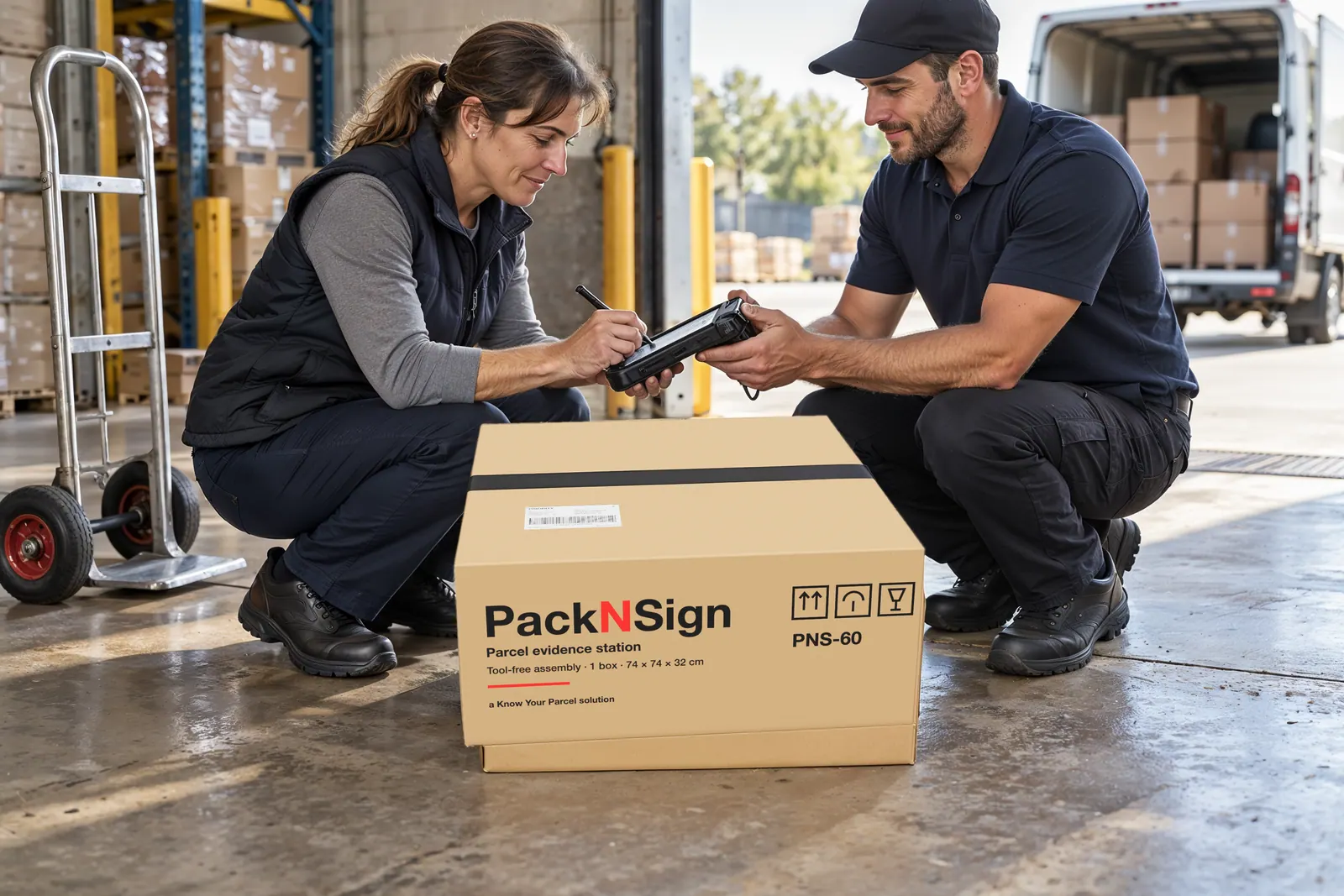 Recibes la caja